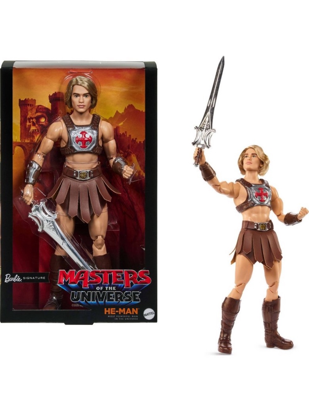 Barbie Signature Doll, Ken He-Man Collectible in Motu Movie Theme, New in Box